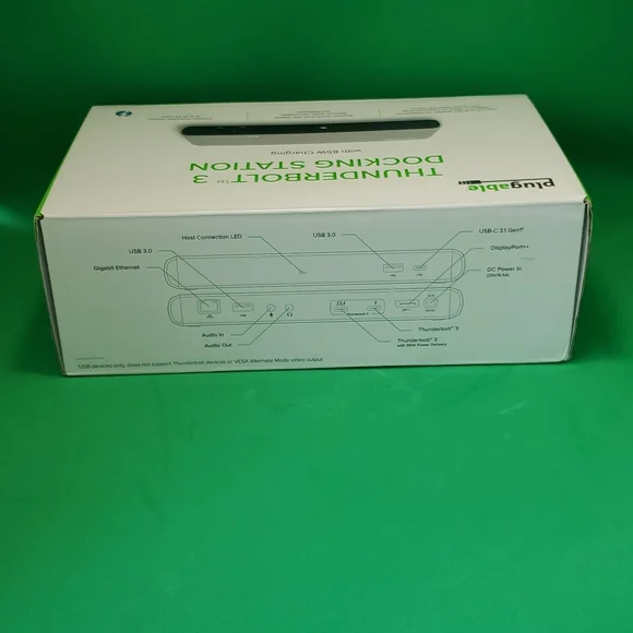 Plugable Thunderbolt 3 Docking Station DisplayPort or HDMI - Picture 3 of 10